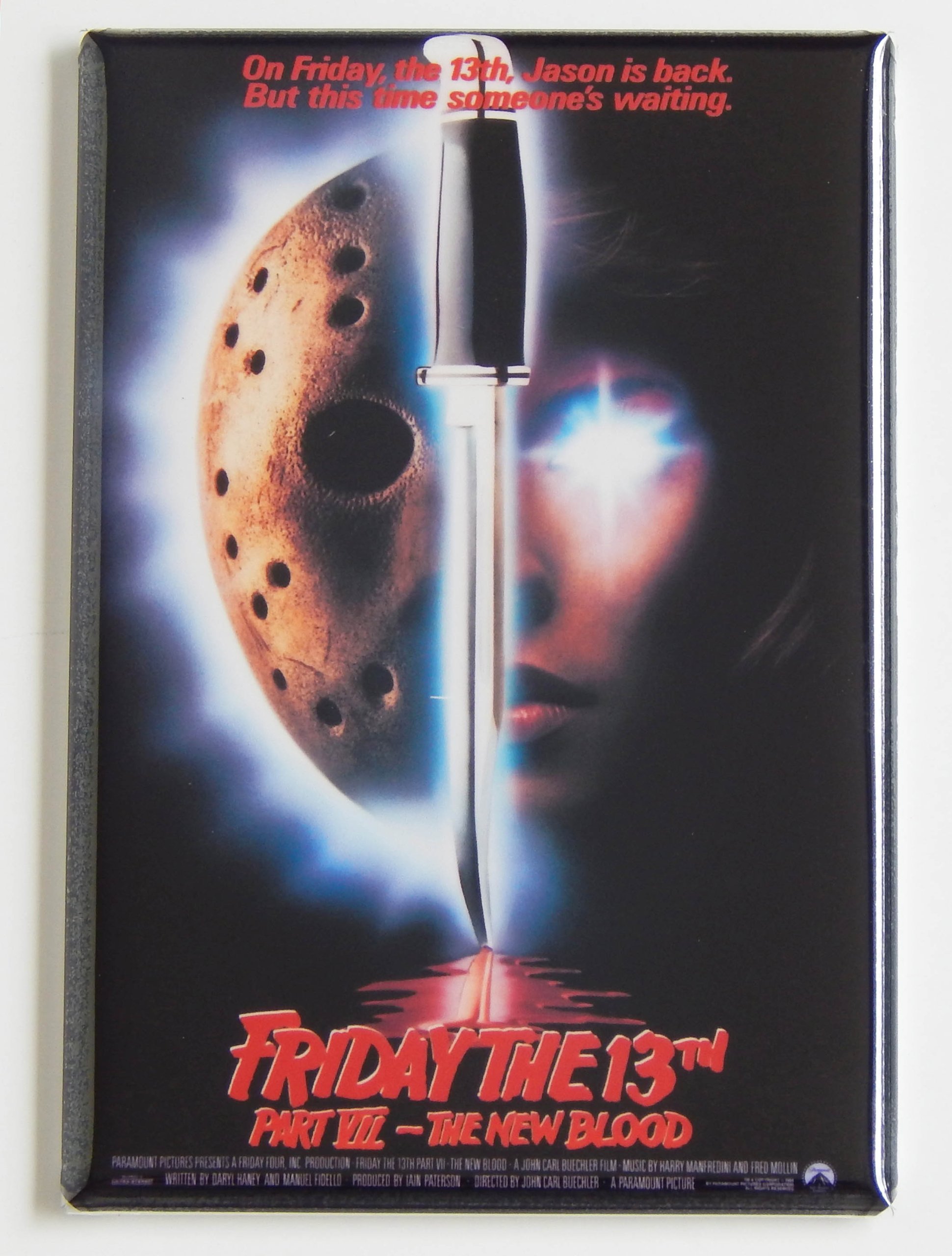 Amazon | Friday the 13th Part 7映画ポスター冷蔵庫マグネット( 2 x 3