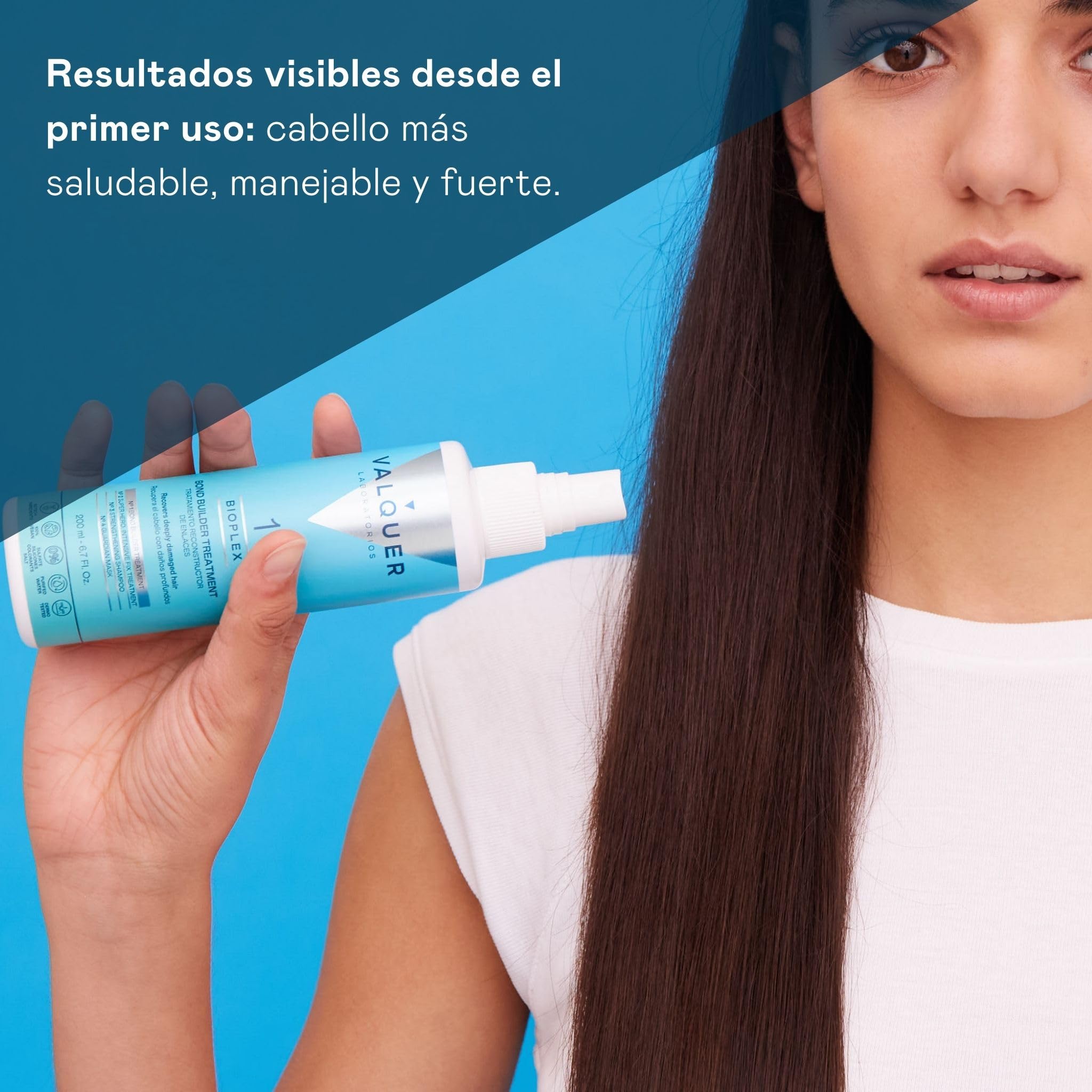 Valquer Bioplex Pack No1 Reconstructor de Enlaces + No2 Tratamiento Intensivo. Reparador Capilar y Protector. Reparación Intensiva y Profunda del Cabello Dañado, Seco y Teñido. Vegano. 200 + 200 ml
