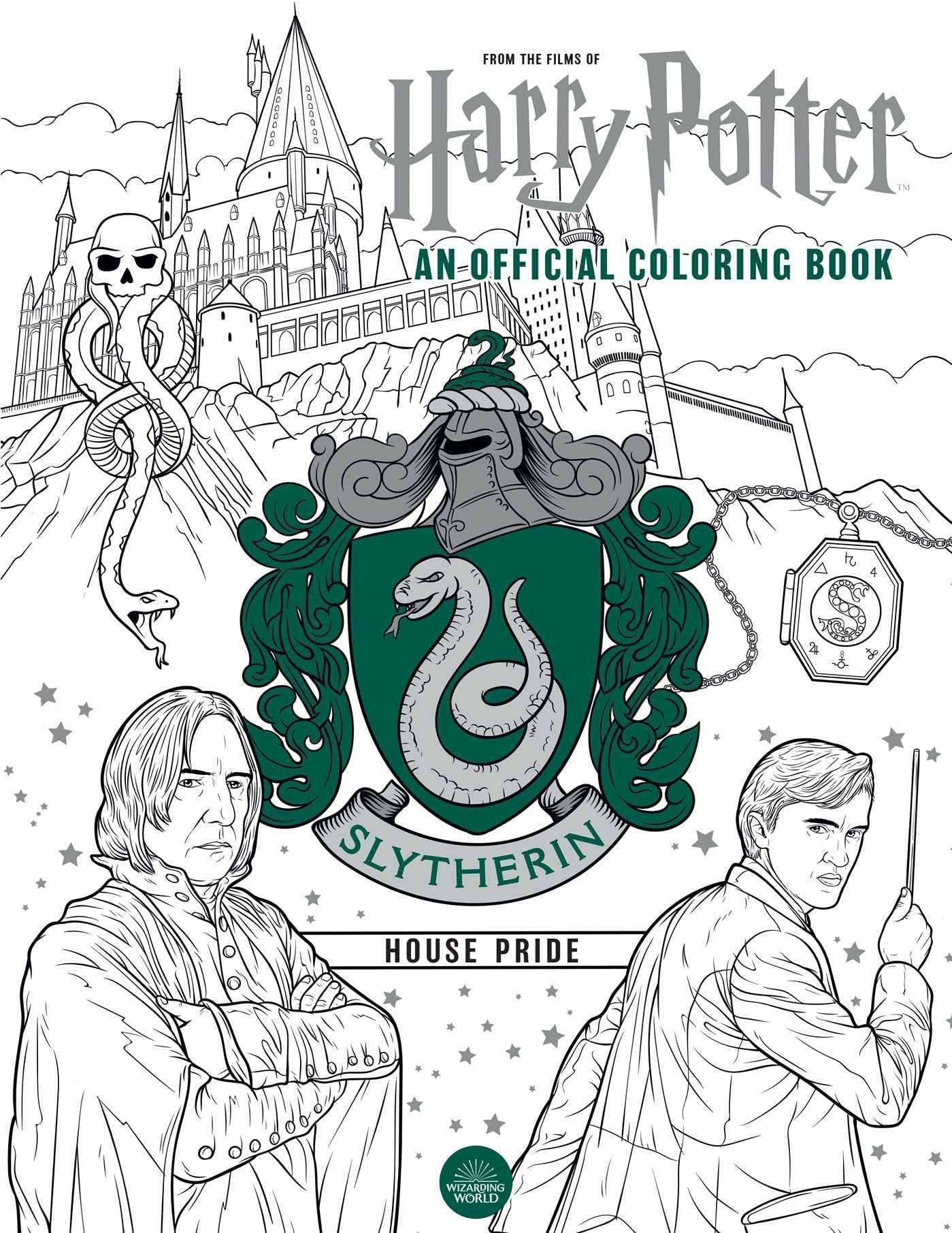 Harry Potter The Official Colouring 4 Books Collection Set (Ravenclaw House Pride, Gryffindor House Pride, Hufflepuff House Pride & Slytherin House Pride) - Image 2