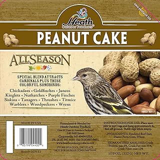Heath Outdoor Products DD5-12 Suet Peanut Cake, Case Of 12 , Brown