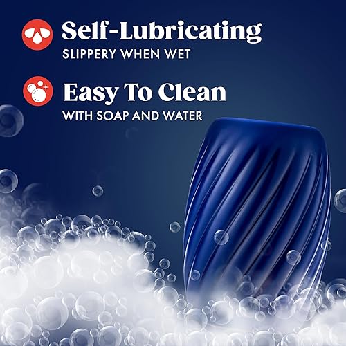 Miniatura 5 de Blush Rize Turbine  Masturbador masculino autolubricante de bolsillo hecho con X5 Plus ultra suave  3 cámaras de placer erótico de textura única