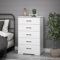 Vista 16 de Prepac Cómoda rústica estilo casa de campo, cómoda negra para dormitorio, cómoda con 5 cajones de 18.5 pulgadas de profundidad x 27.5 pulgadas