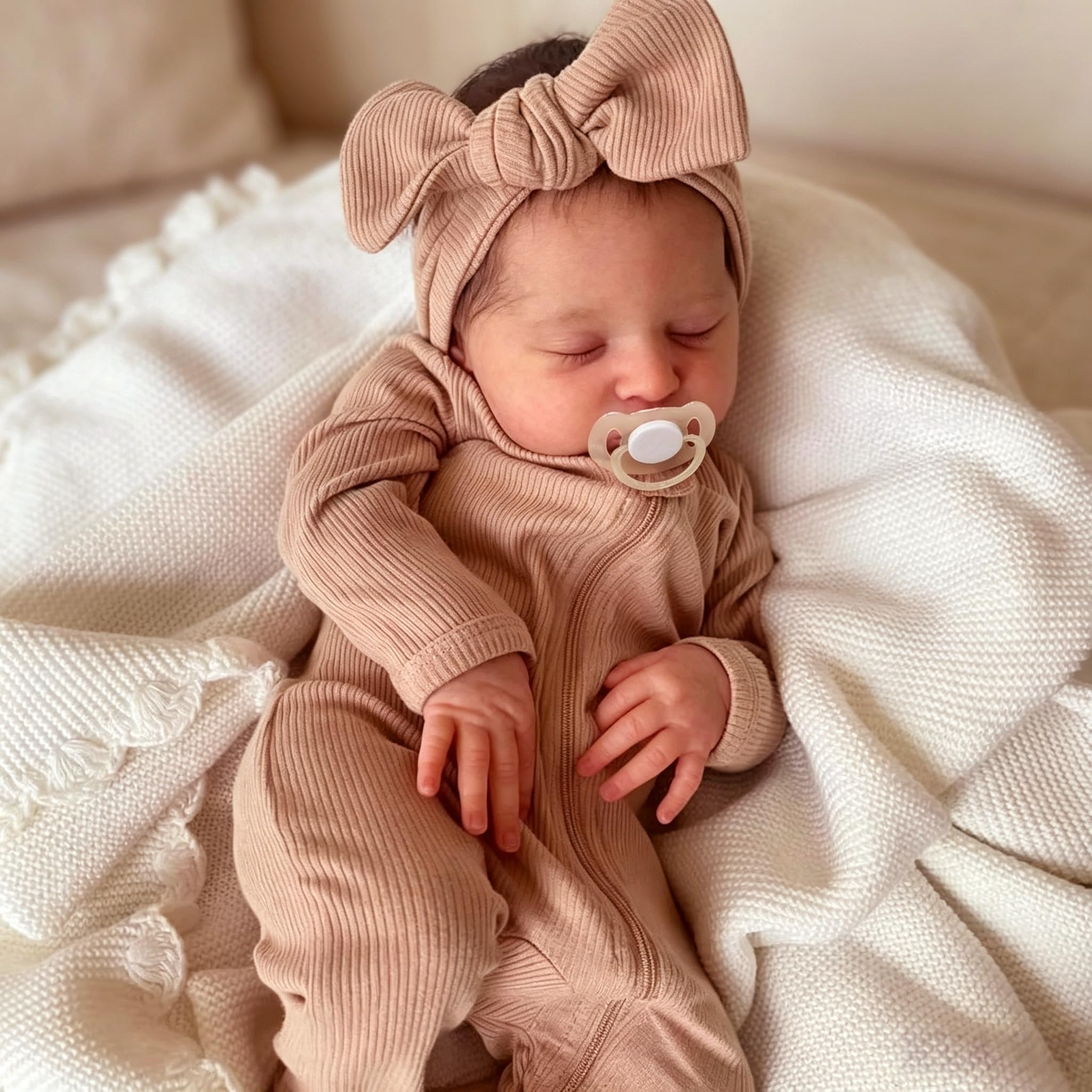 Real Life Reborn Baby Dolls 19 Inches Realistic Newborn Baby Girl Life Like Baby Dolls That Look Real Soft Silicone Baby Dolls Toy for Kids Age 3+