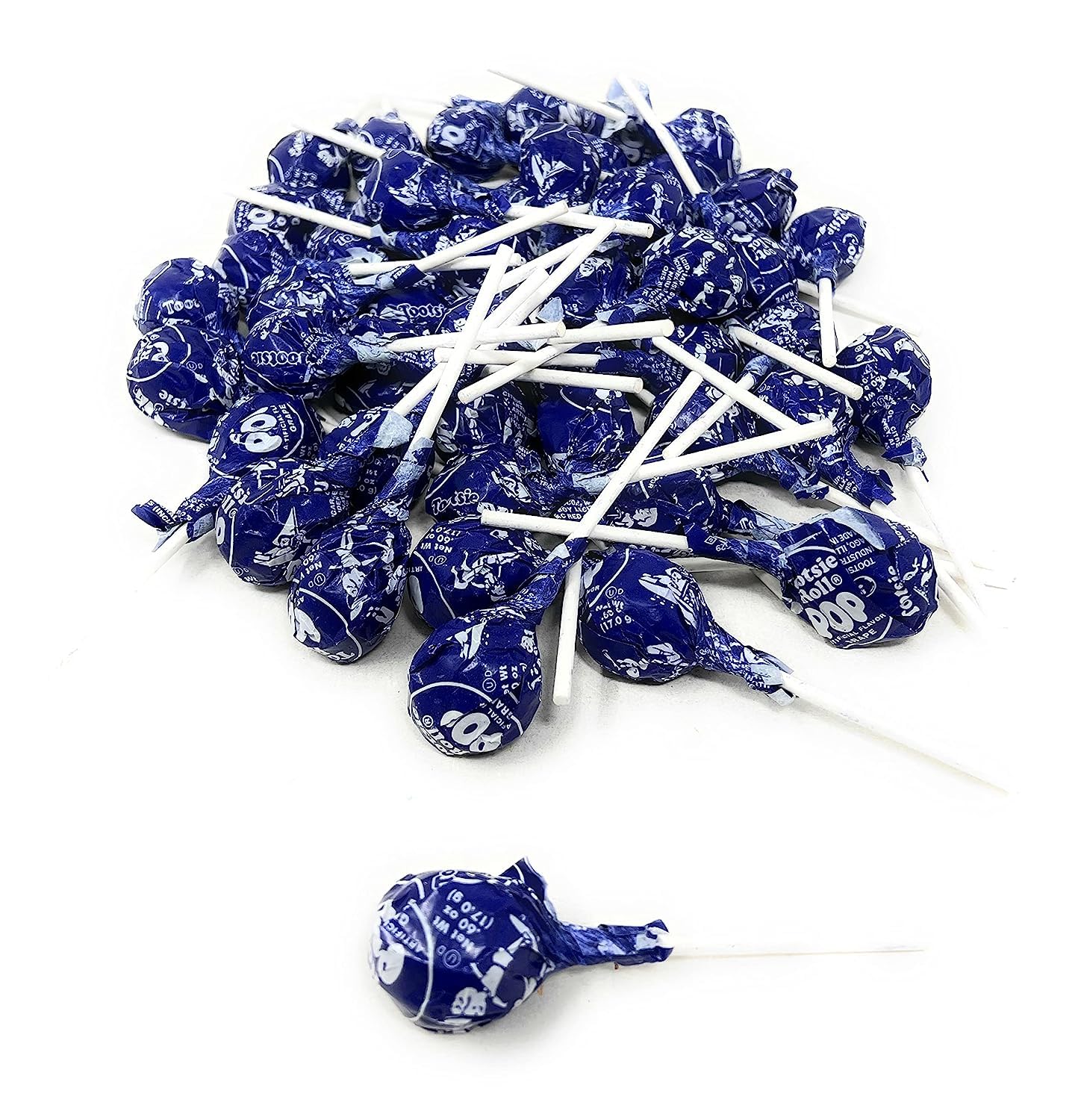 Grape Only Classic Roll Pops Bulk Candy 60 Count Lollipops Suckers Variety Value Pack Aprox. 2.5 lbs (40 Oz) Packaging Might Vary