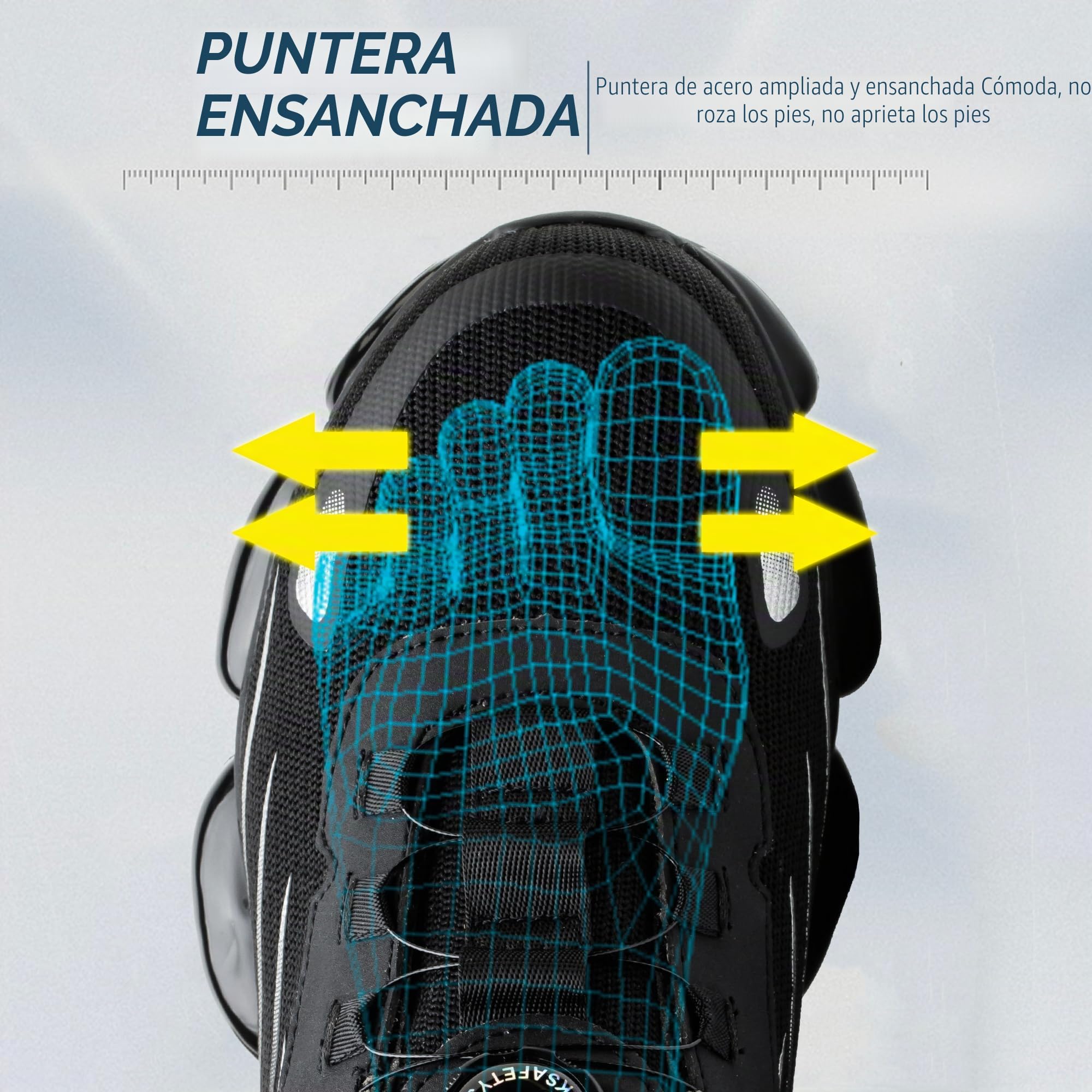 Zapatos de Seguridad para Hombre Mujer Ligeros Zapatos de Trabajo