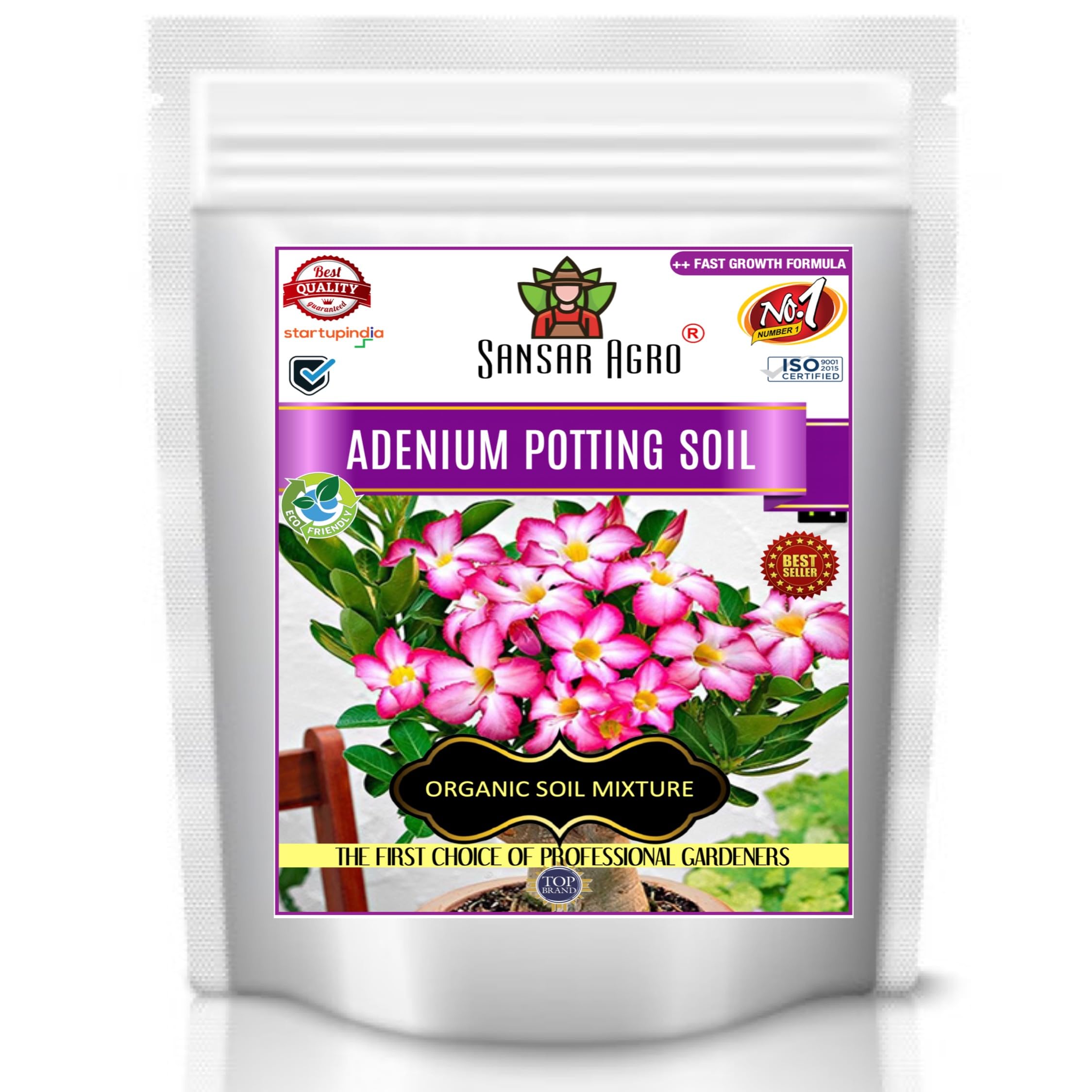Sansar Agro® Adenium Potting Soil, Essential Organic Soil Mixture for Adenium Plants, Double Filtered with All Required Nutrients and Active Micro-Organism for Healthy Growth. (1800 gm) (B09BLWL5TT) Amazon Price History, Amazon Price Tracker