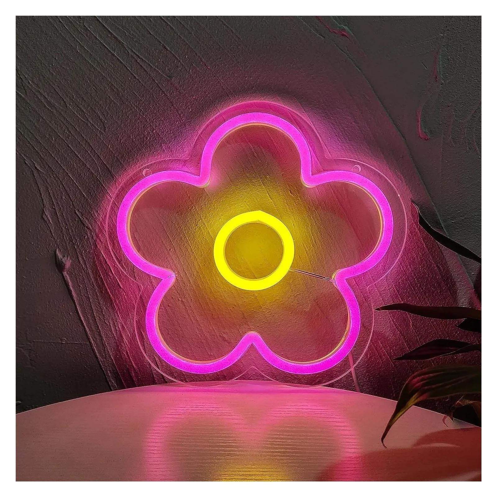 Luci al neon Fiore per insegna al per neon per alimentazione per USB dimmerabile 20 cm × 21