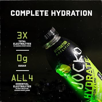 Jocko Fuel Hydrate Electrolyte Drinks - Sports Drink Hydration Amplifier - Scientifically Formulated Electrolyte Blend Blue Raspberry + Island Orange 16 Oz (24 Pack)