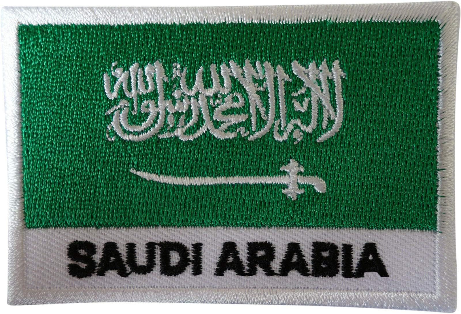 Saudi Arabia Flag Patch Iron Sew On Arabic Embroidered Badge Embroidery Applique