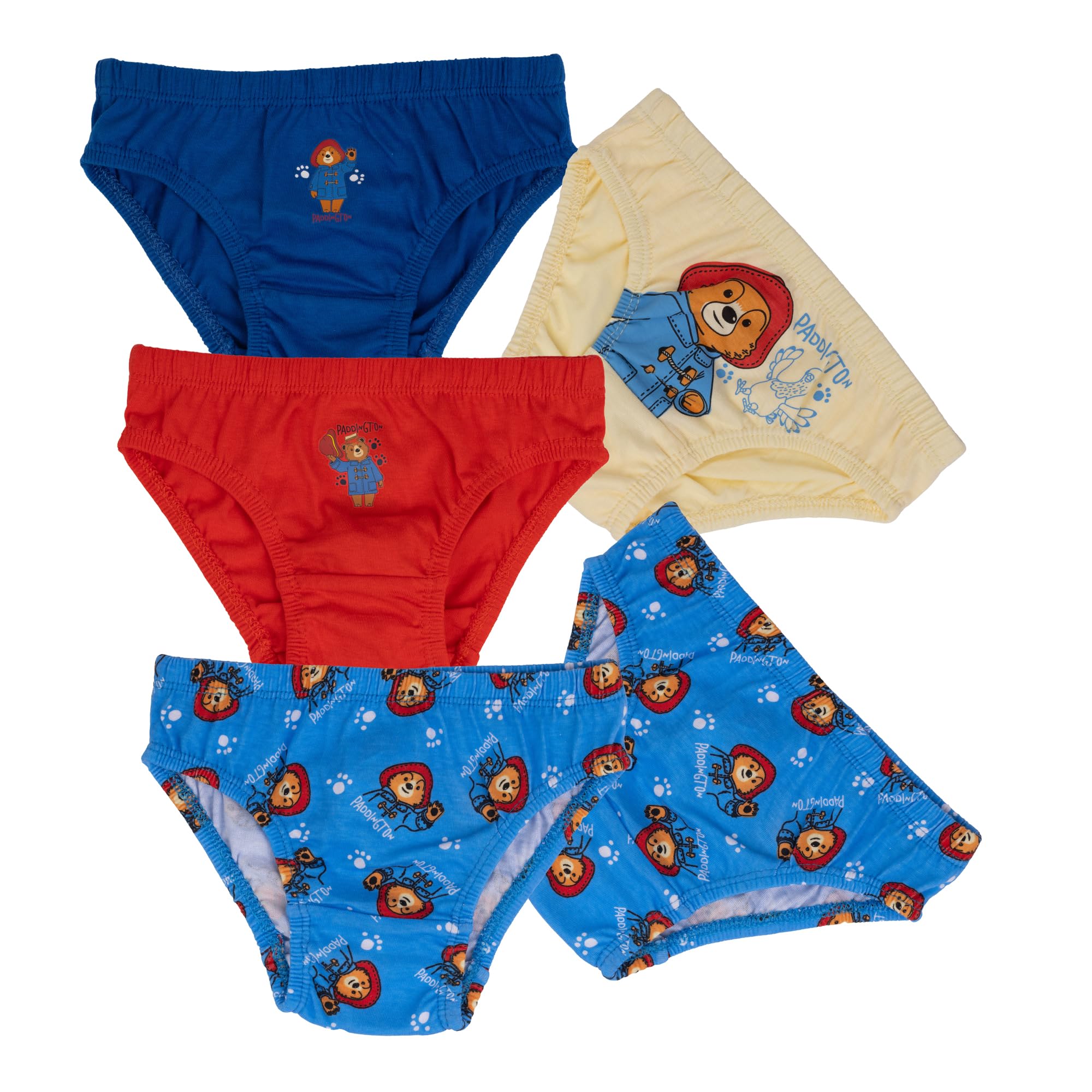 Paddington Bear, Pack of 5 Briefs for Boys, 18-24 Months: 92cm, Multicolor