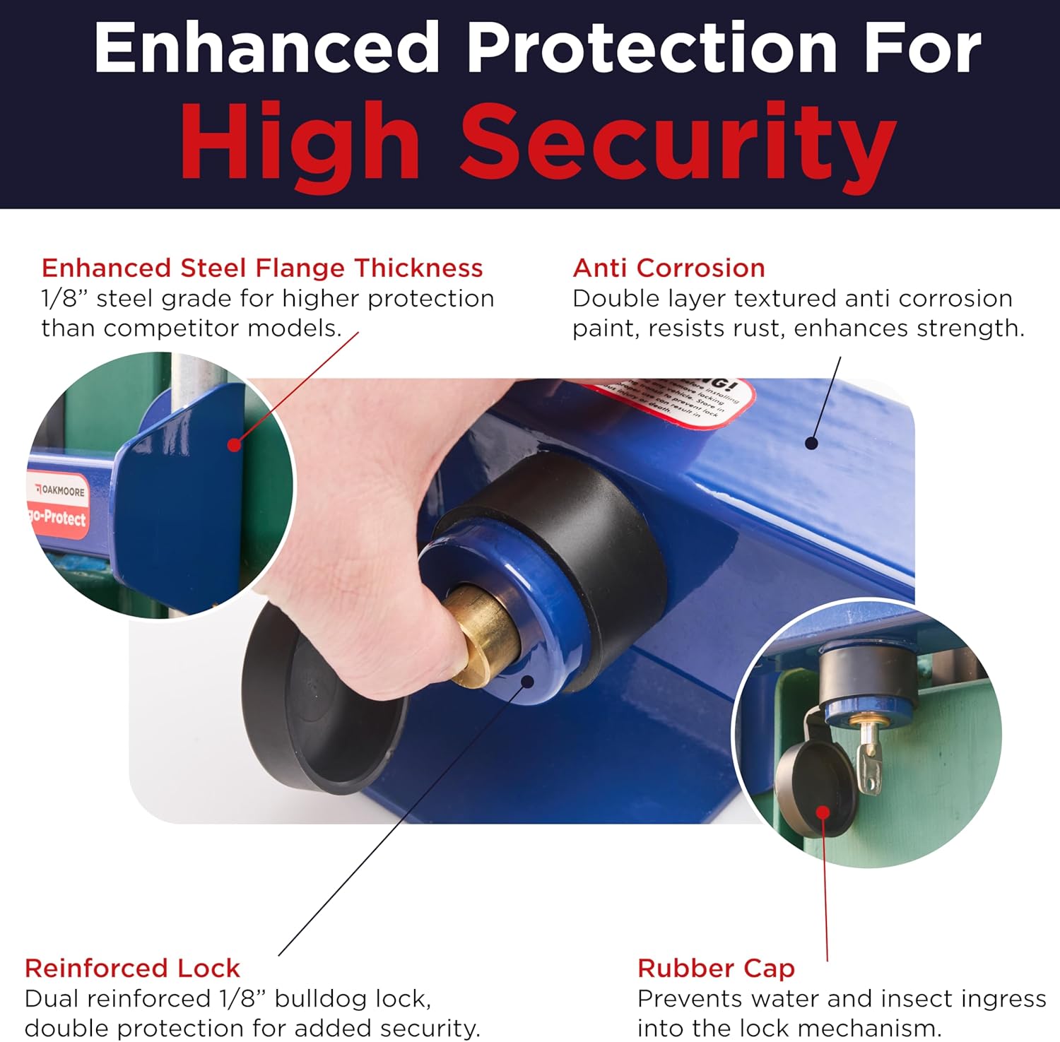 Shipping Container Lock | Cargo Van and Semi Trailer Door Lock Heavy Duty | Sea & Box Trailer Door Locks - Security Keyed Shipping Container Locks Heavy Duty