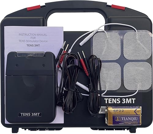 Therapist's Choice® Estimulador muscular TENS Unit con accesorios – Unidad TENS Estimulador muscular para alivio del dolor de espalda, máquina TENS,