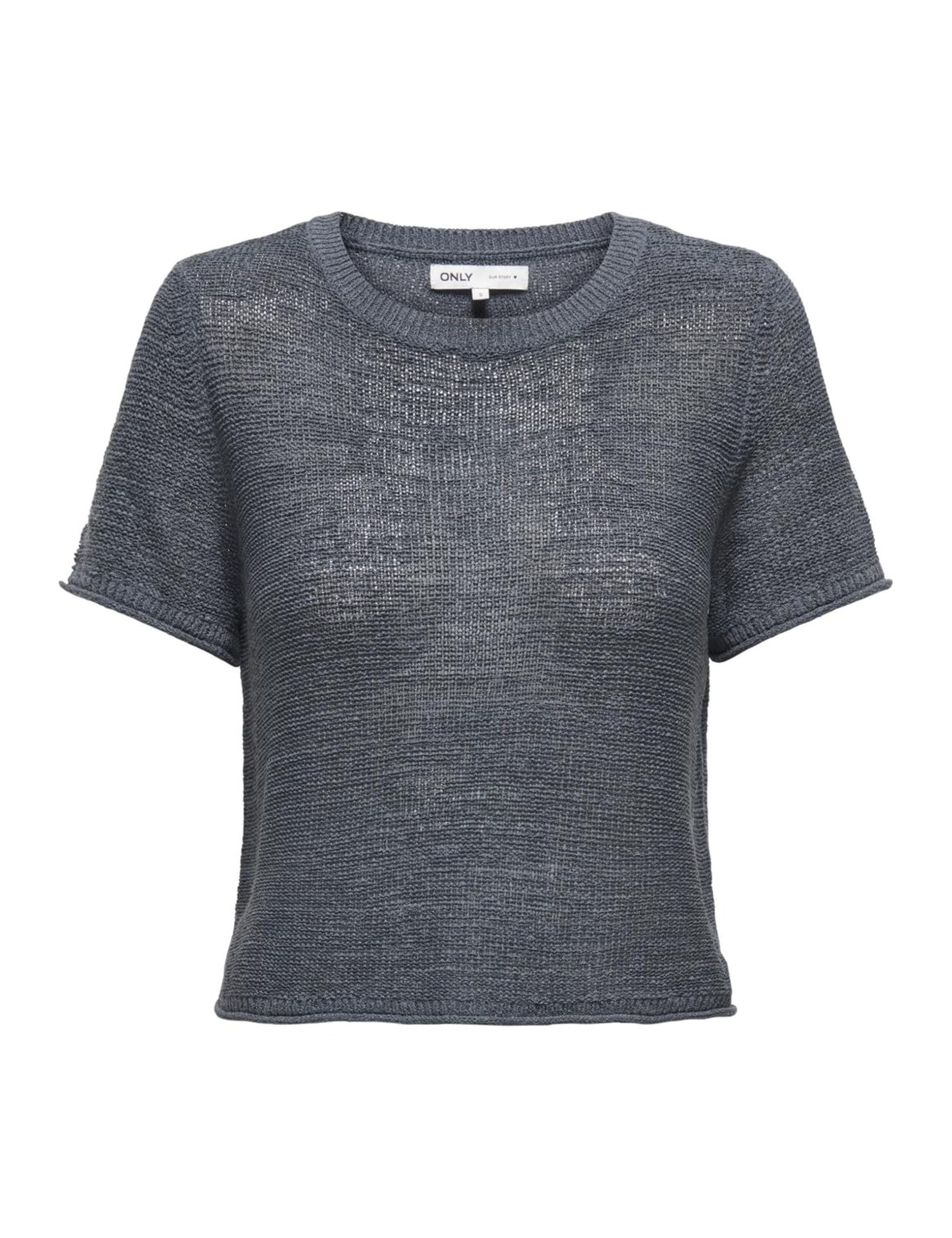 ONLY Women's Short Sleeve T-Shirt with Round Neckline, Casual Fit, Colours:Dark Blue-2, Size:M