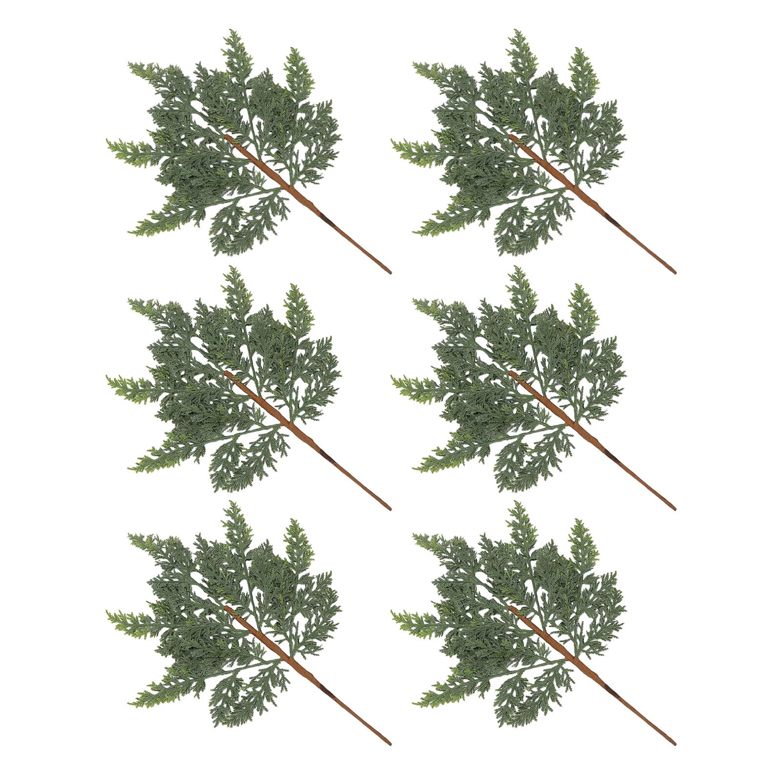 Künstliche Kiefernzweige, 45 cm, Kunstgrün mit (24PCS)