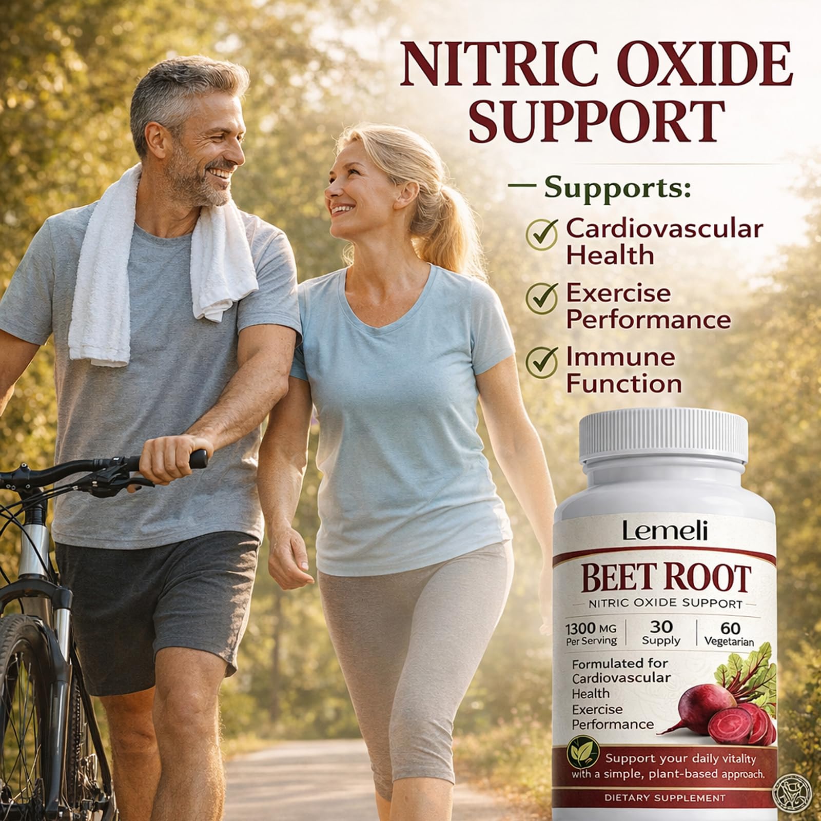Beetroot Capsules 1300mg Nitric Oxide Booster, 60 Count — Amazon image 4