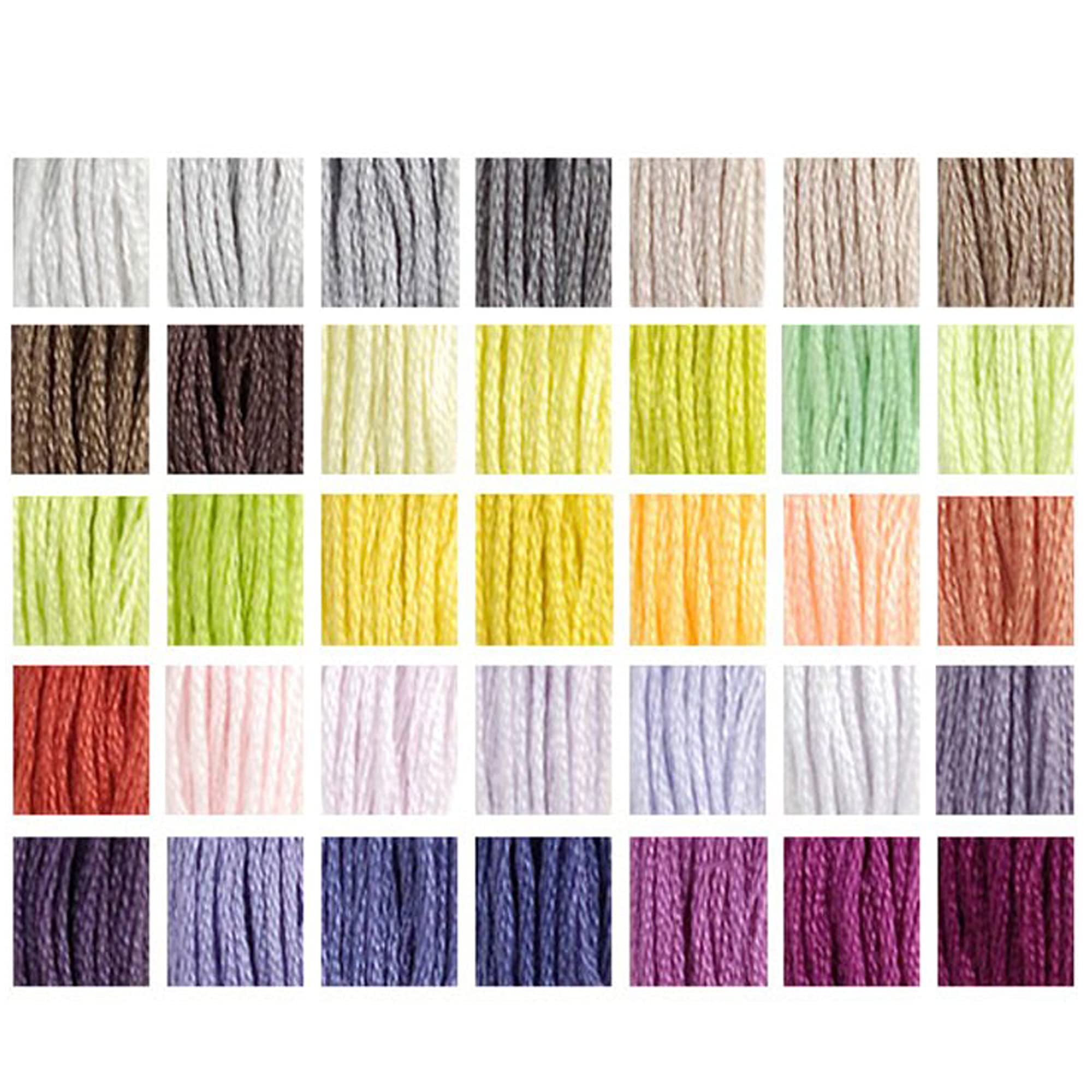 DMC Sticktwist 35 Farben Sammlerdose mit Nadeleinfädler