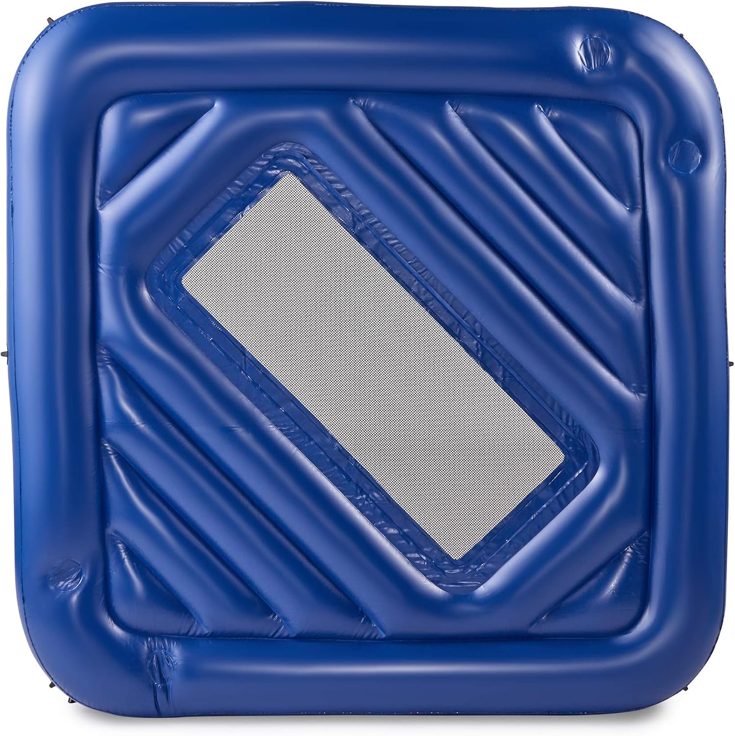 Intex American Flag Inflatable 2 Person Pool Tube Float with Cup Holders