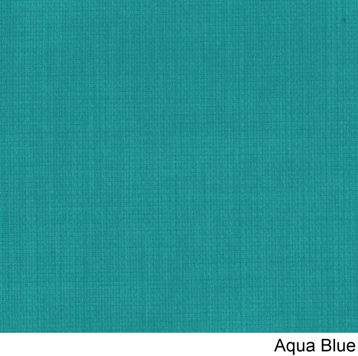 Blazing Needles Solid Outdoor Spun Polyester Papasan Cushion, 44", Aqua Blue