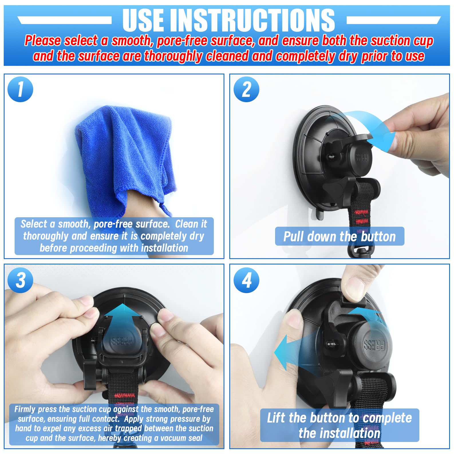 4 Pezzi Ventosa Con Anello A D Ganci Rotanti A 360° Per Tenda Da Sole Verde 87963448