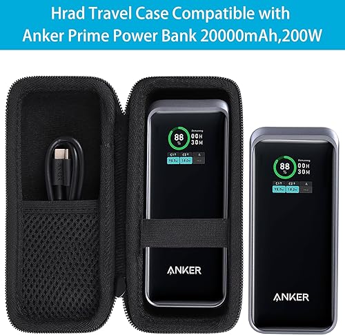Miniatura 2 de khanka Funda de viaje rígida de repuesto para Anker Prime Power Bank 12000mAh 130W20000mAh, 200W