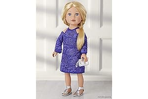 Just Play 18-Inch Journey Girl Kyla Dark Blue Lace Dress Outfit Set
