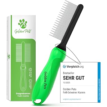 TESTURTEIL VERY GOOD Fur Detangler Comb for Dogs and Cats Against Knots