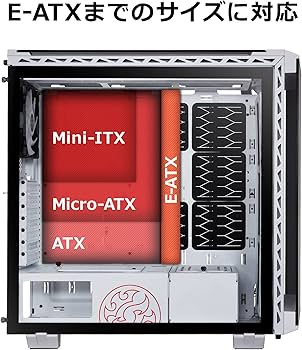 Amazon | XPG Battle Cruiser 4面ガラスパネル ARGBファン4基