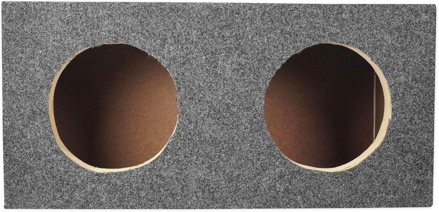 Rockville RD65 Dual 6.5" Subwoofer Enclosure, 0.60 Cu Ft Per Sub, Sealed MDF, Durable Carpet Finish, Universal Fit, High-Grade Wood, for Car Audio Enthusiasts