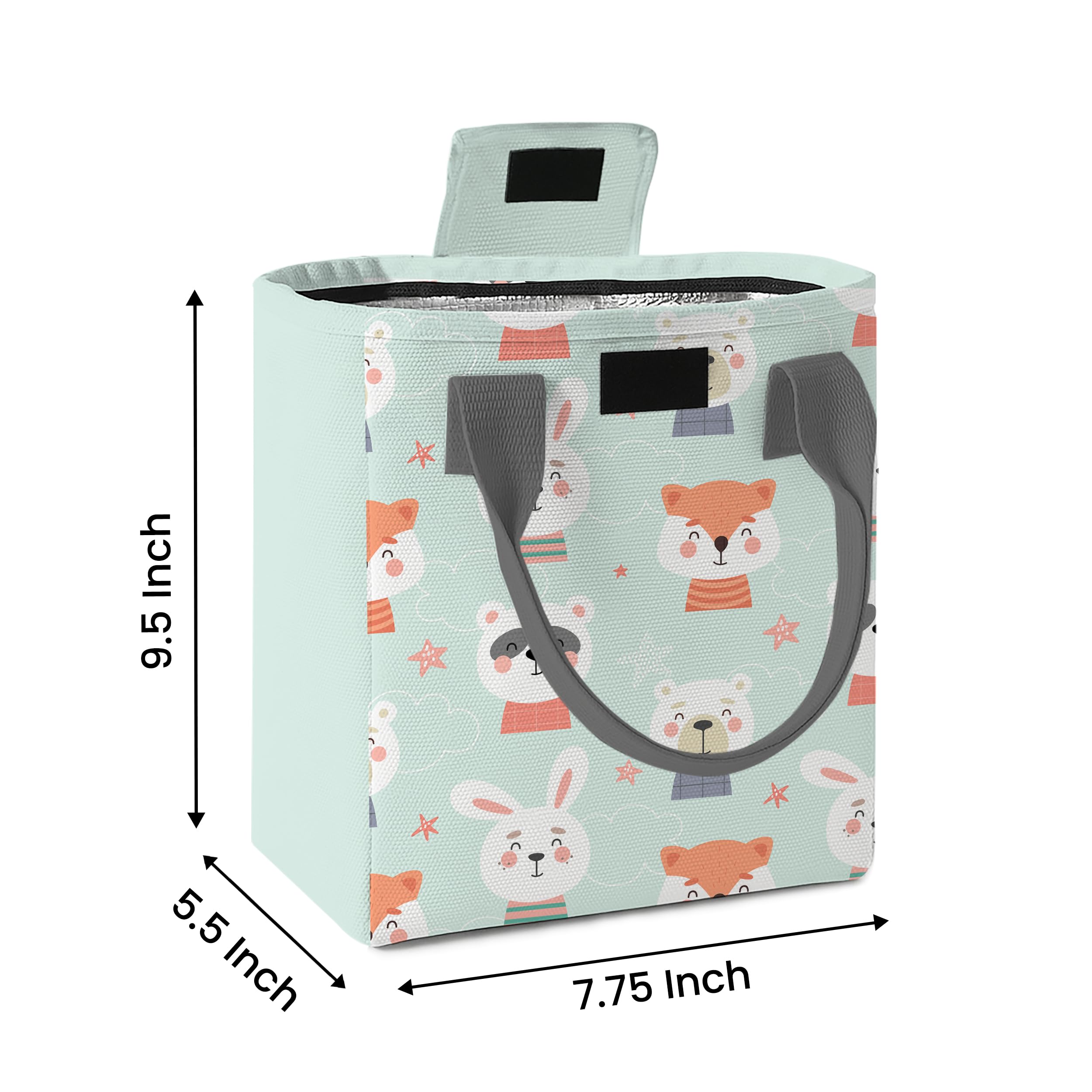 Purple Tree Insulated Lunch Bags - Bunny & Fox -5 Purple Tree Insulated Lunch Bags - Bunny & Fox -5