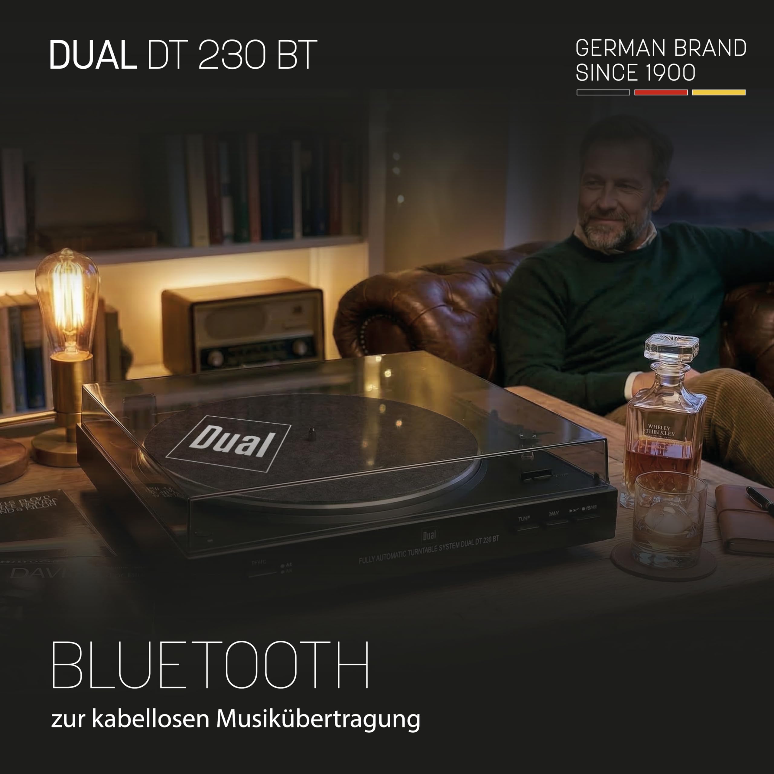 Dual DT 230 BT, Bluetooth, Vollautomatik, Autostop, Bluetooth, eingebauter umschaltbarer Entzerrer-Vorverstärker