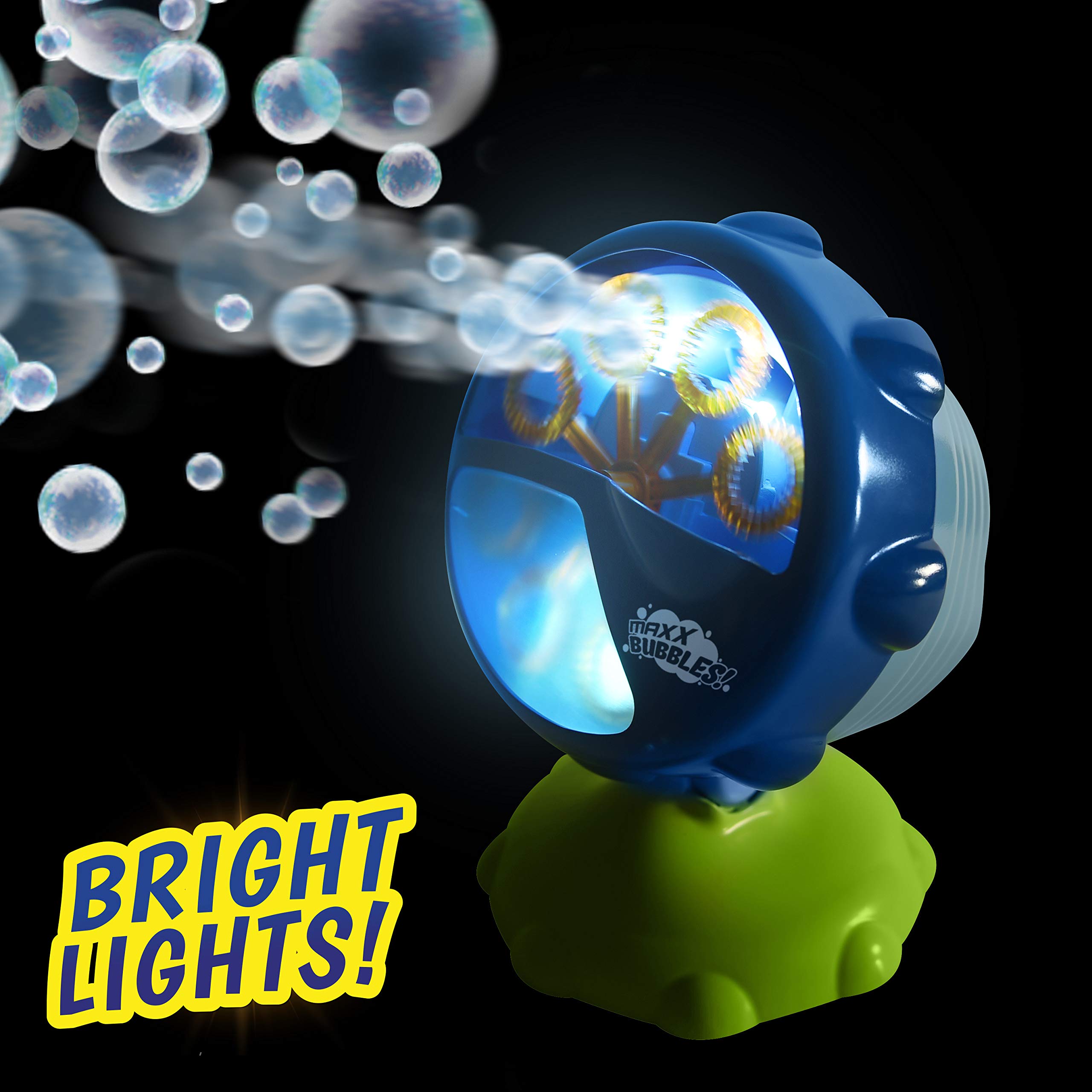 Maxx Bubbles Automatic Bubble Machine - Durable Outdoor Bubble Blower for Kids | LED Light with Adjustable Angle for Parties - Sunny Days Entertainment - Image 5