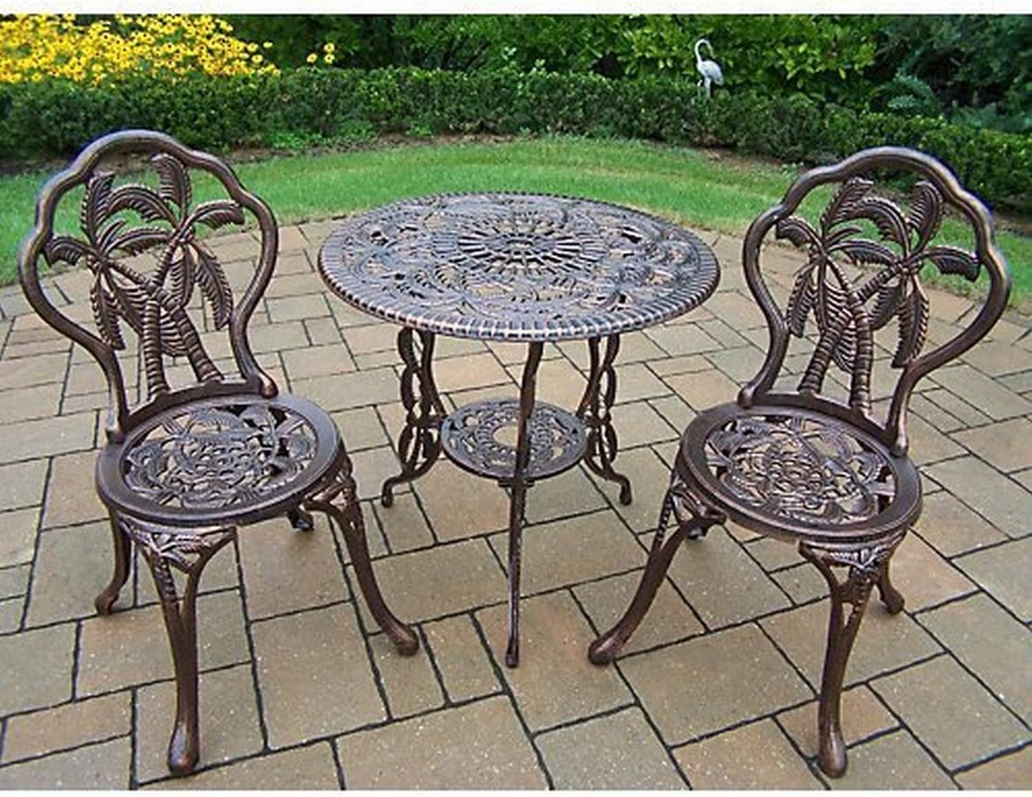 Oakland Living 3-Piece Palm Tree Bistro Set