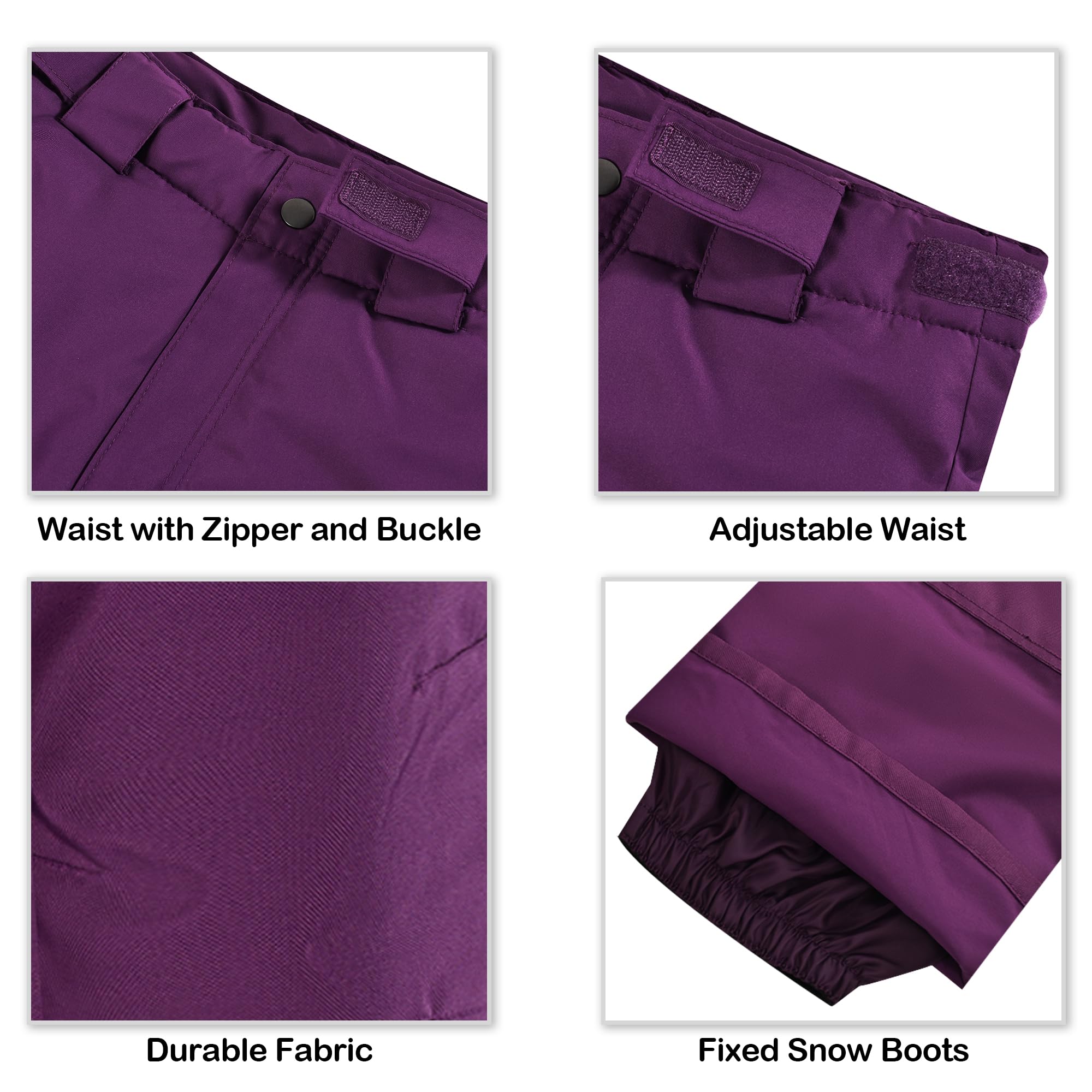 SMONTY COZY - Traje de nieve para niñas, con capucha, repelente al agua, resistente al viento, traje de invierno