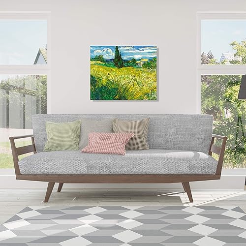 Miniatura 354 de A&T ARTWORK The Starry Night de Vincent Van Gogh. Tamaño del marco: 36 x 30 pulgadas, tamaño de la imagen: 30 x 24 pulgadas, reproducciones clásicas