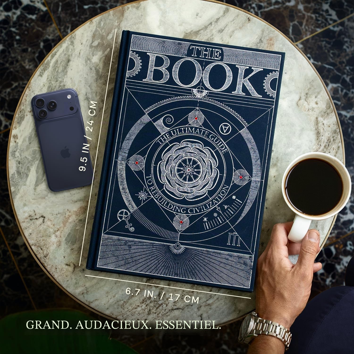 HUNGRY MINDS The Book dans une Boîte Cadeau : Guide Ultime pour Reconstruire la Civilisation - Artefact Unique - Encyclopédie de la Connaissance avec plus de 400 Pages D'illustrations Détaillées