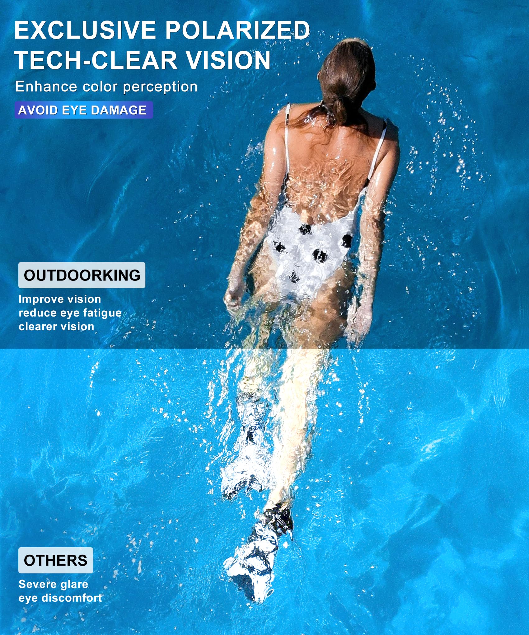Occhialini da nuoto per adulti: occhialini da nuoto anti appannamento, unisex, con UV400, senza perdite, confezione da 3