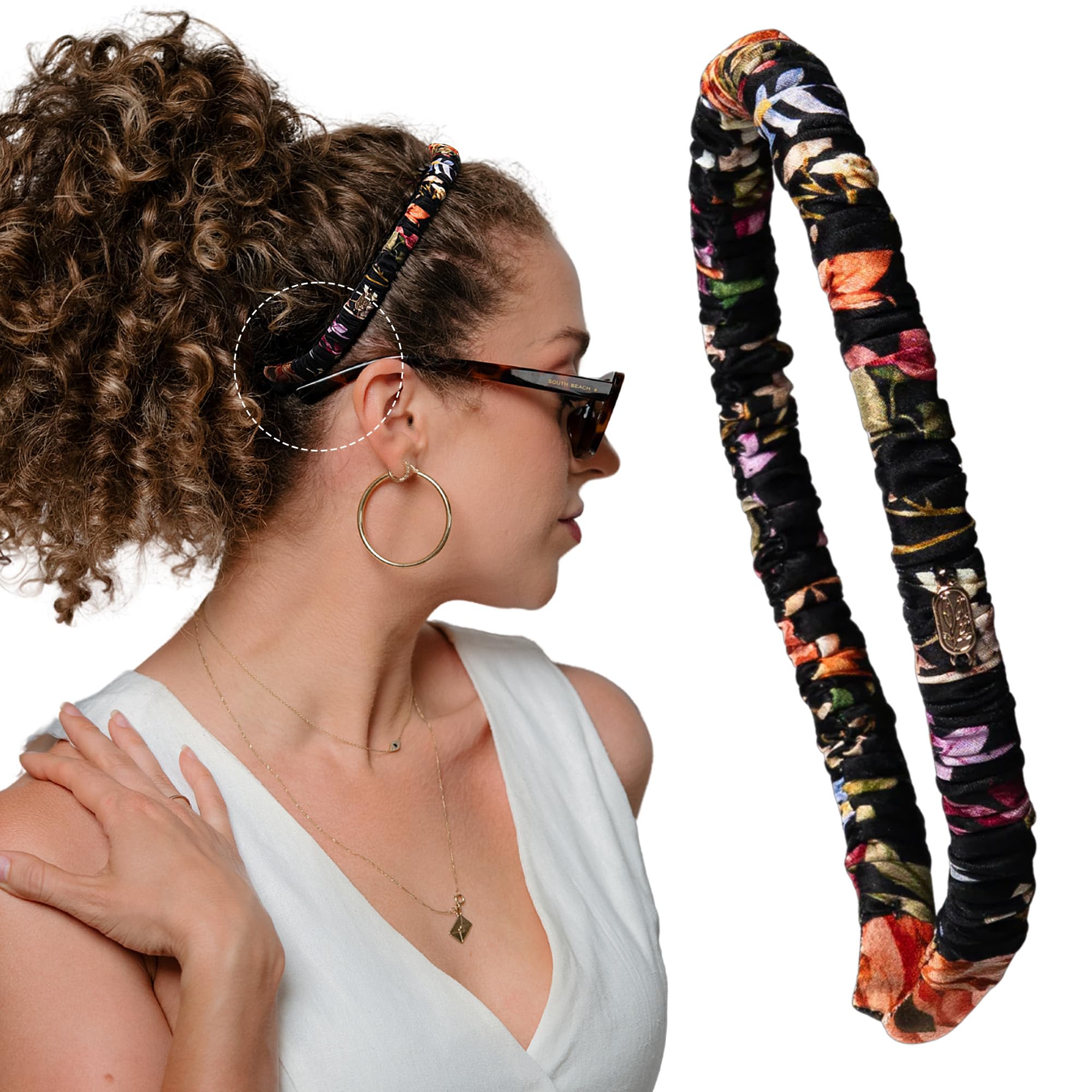 Luxury 100% Mulberry Silk No-Slip Headband for Curly Hair Head bands really never go out of style for me! The  main image 4