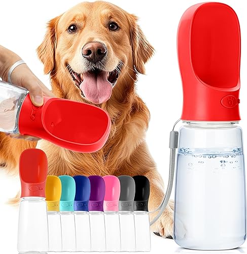 Miniatura 10 de Mr. Pen Botella de agua portátil para perros, 19 onzas, grande, amarillo, dispensador de botellas de agua para perros de viaje, no apto para