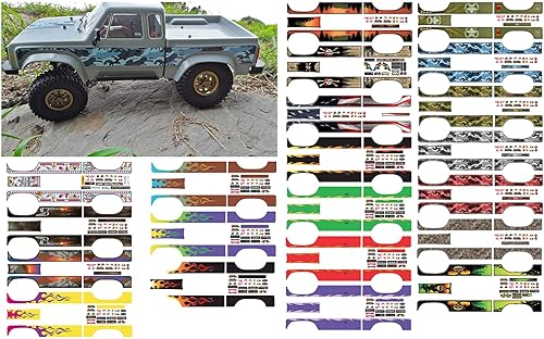 Juego de calcomanías de cuerpo para Element RC Enduro Sendero Escala 110 Radio Controlado Rock Crawler (Camuflaje Azul)