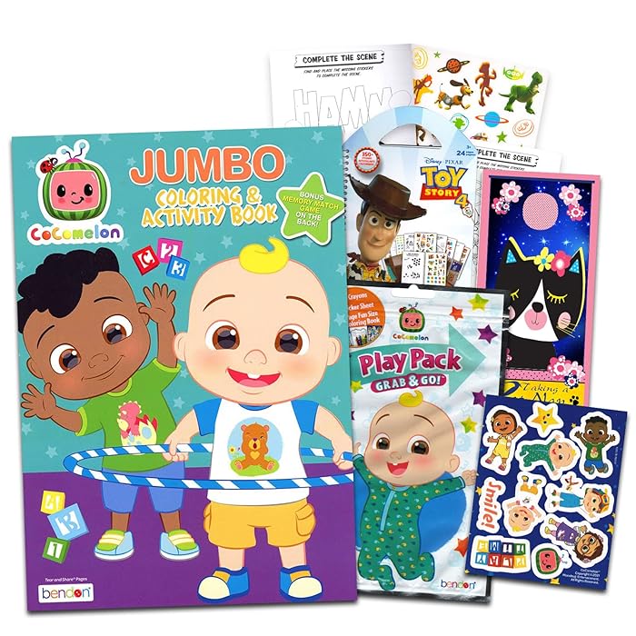 Buy Cocomelon Coloring Book Set for Kids - Bundle with 1 Jumbo ...