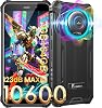 FOSSIBOT F101P Teléfono resistente desbloqueado, Smartphone impermeable, 7+64GB+1TB Almacenamiento, 4G Doble SIM OTG Octa-core 18W 10600mAh Volumen fuerte de 123dB Teléfono 5.45" Cámara de 24MP+8MP, 2026 Negro 1