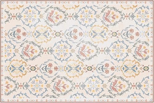 Miniatura 414 de Phantoscope Vintage Collection - Alfombra de área de 8 x 10 pies, alfombra grande para sala de estar, lavable, bohemio, antideslizante