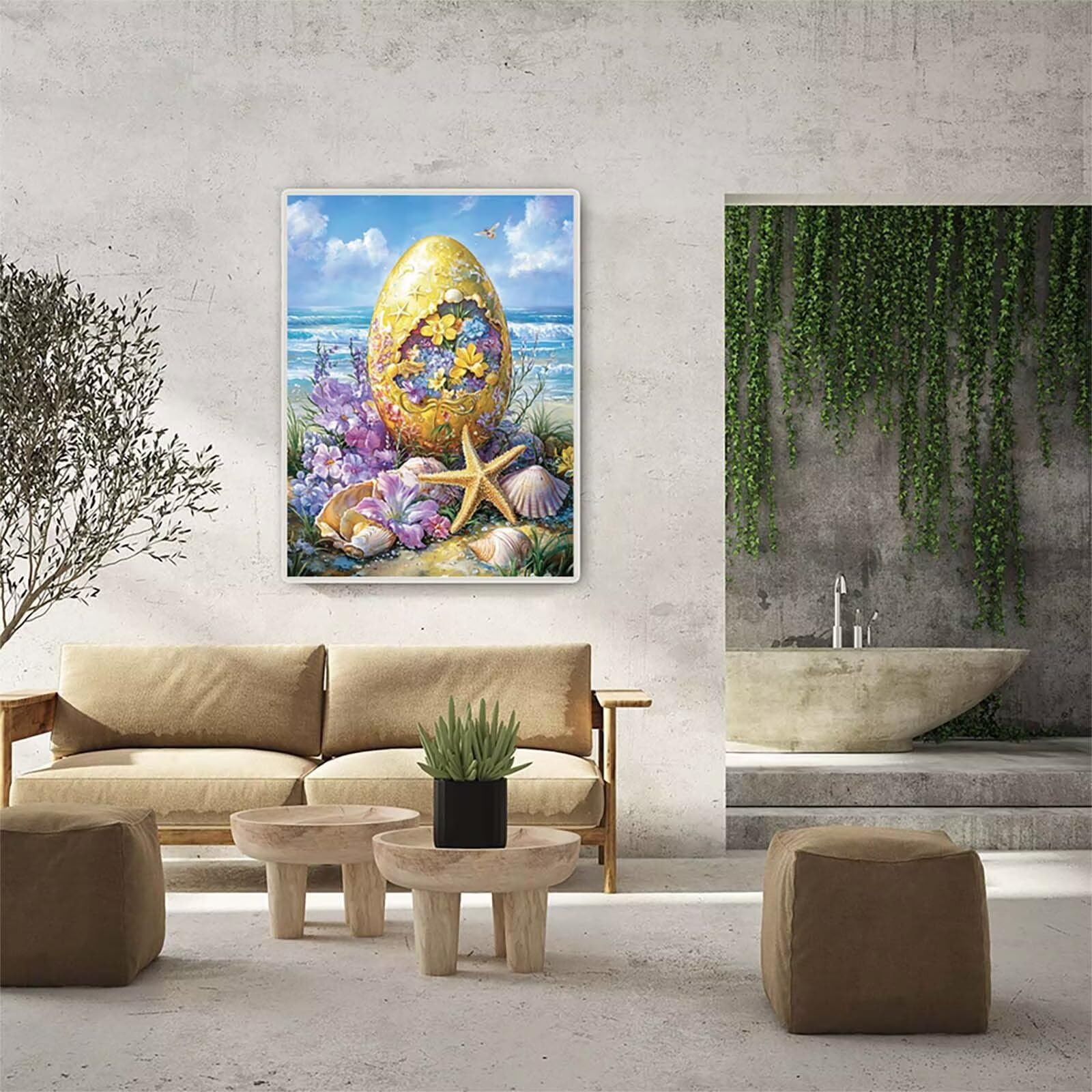 5D Diamentowe Malowanie Pisanki Diamentowe Malowanie Dorosłych, DIY Dorośli DIY Zestaw Ścieg Krzyżowy Ocean, Diament Art Rhinestones Haft Zestaw, Do Dekoracji Domu Prezent 90x120cm zyf-9608