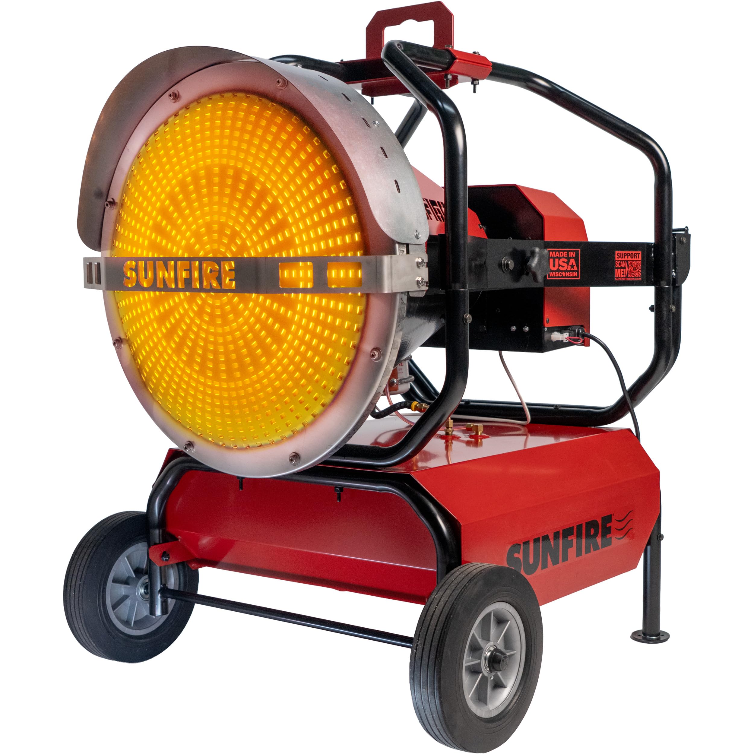 SUNFIRE Radiant Heater, 160,000 BTUs, Run Time 16 Hours, 18 Gal Tank