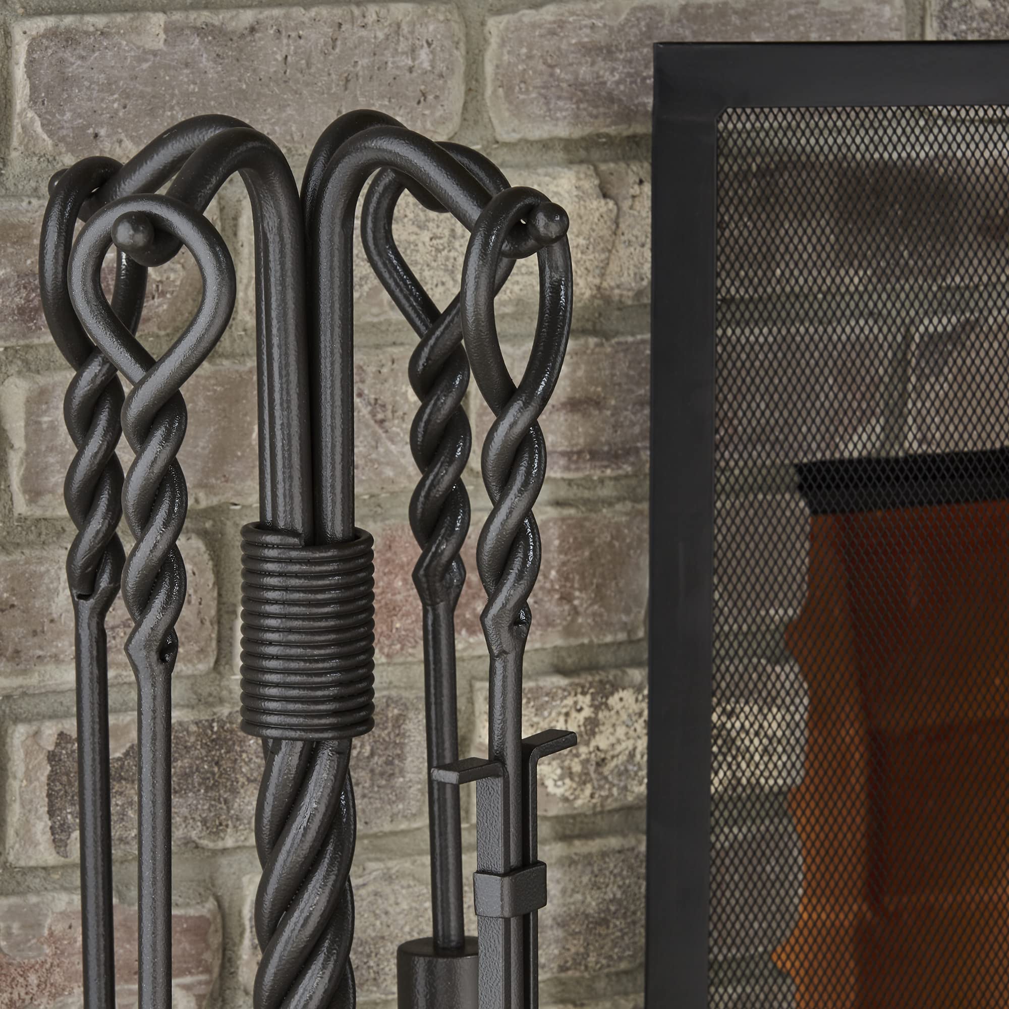Amazon.com: UniFlame, F-1179, Olde World Iron Swirl Fireplace