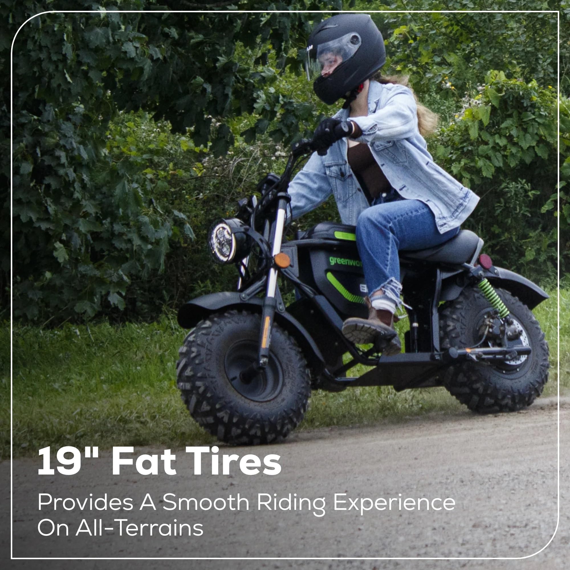 greenworks electric bicycle 80V Battery-Powered Mini Bike for Adults-25 MPH Max Speed,27 Miles Range,Steel Frame,1000W Brushless Motor, Bluetooth Speakers, (2) 8.0Ah Batteries and 8A Dual Port Rapid Charger : Sports & Outdoors Equipped with a robust canvas line tote color:GR Meet the new Yeti