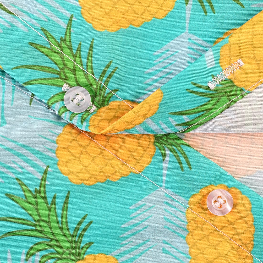XiaoMoSha Camicie hawaiane per ragazzi Camicia a maniche corte Camicia hawaiana per ragazze Camicia estiva da spiaggia per bambini