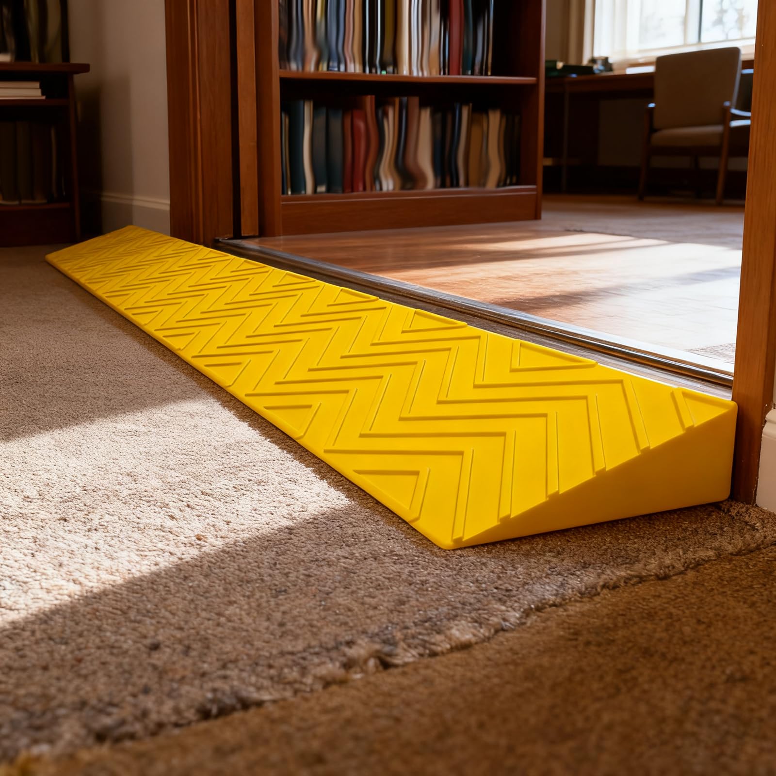 Rampa De Umbral De Puerta,Rampa Escalon,Rampa De Acera De PláStico,Rampa Bordillo para Puertas,Rampa De Acceso para Sillas De Ruedas,Ligero,Multifuncional,Escaleras,Escalones