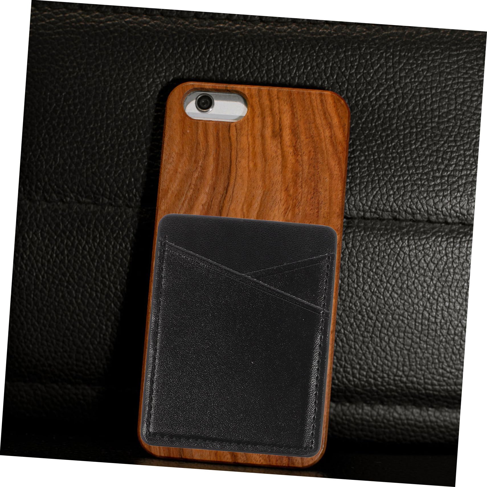 Gadpiparty 10pezzi Porta Carte Pu Per Cellulare Con Tasca Per Monete Wallet Adesivo Per Smartphone Design Antiscivolo e Sicuro Compatibile Con Tutti Cellulari