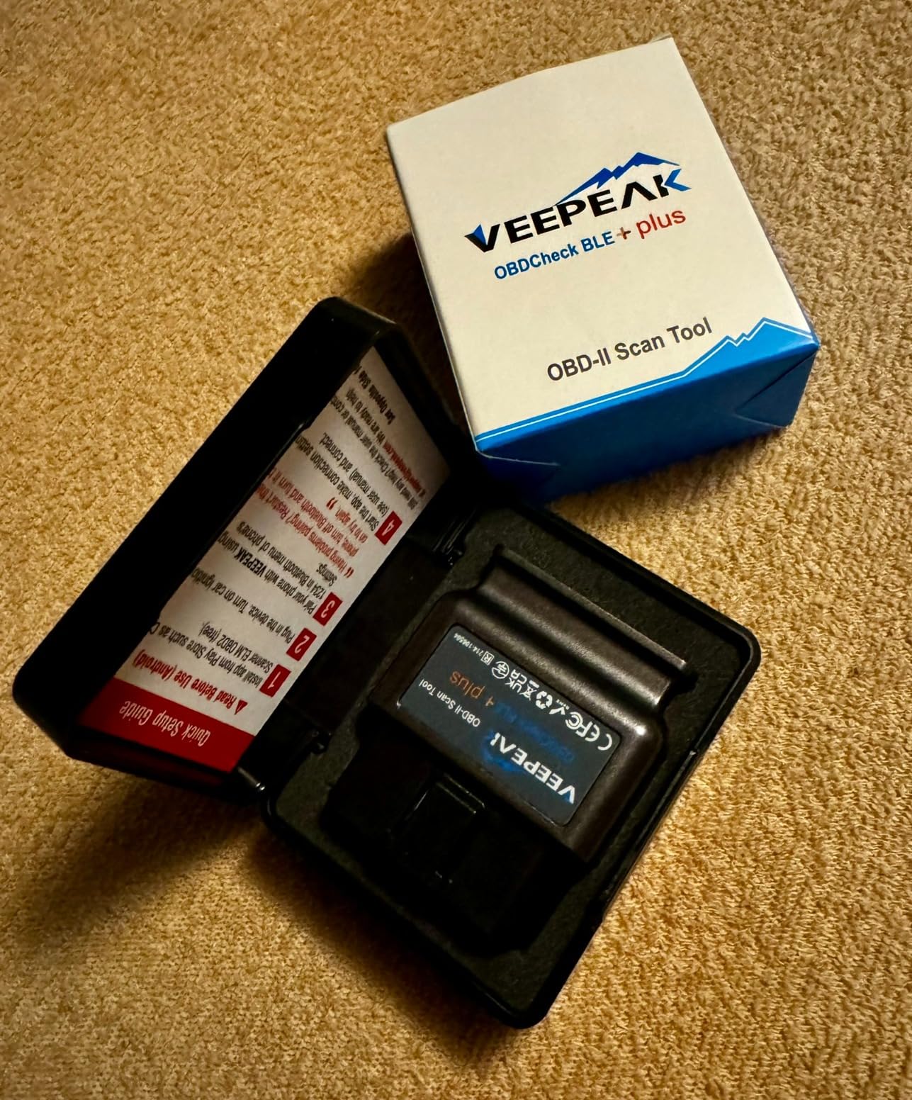 Scanner OBD2 Veepeak Bluetooth - Diagnostic Voiture Compatible IOS/Android - Lecture Codes Defaut